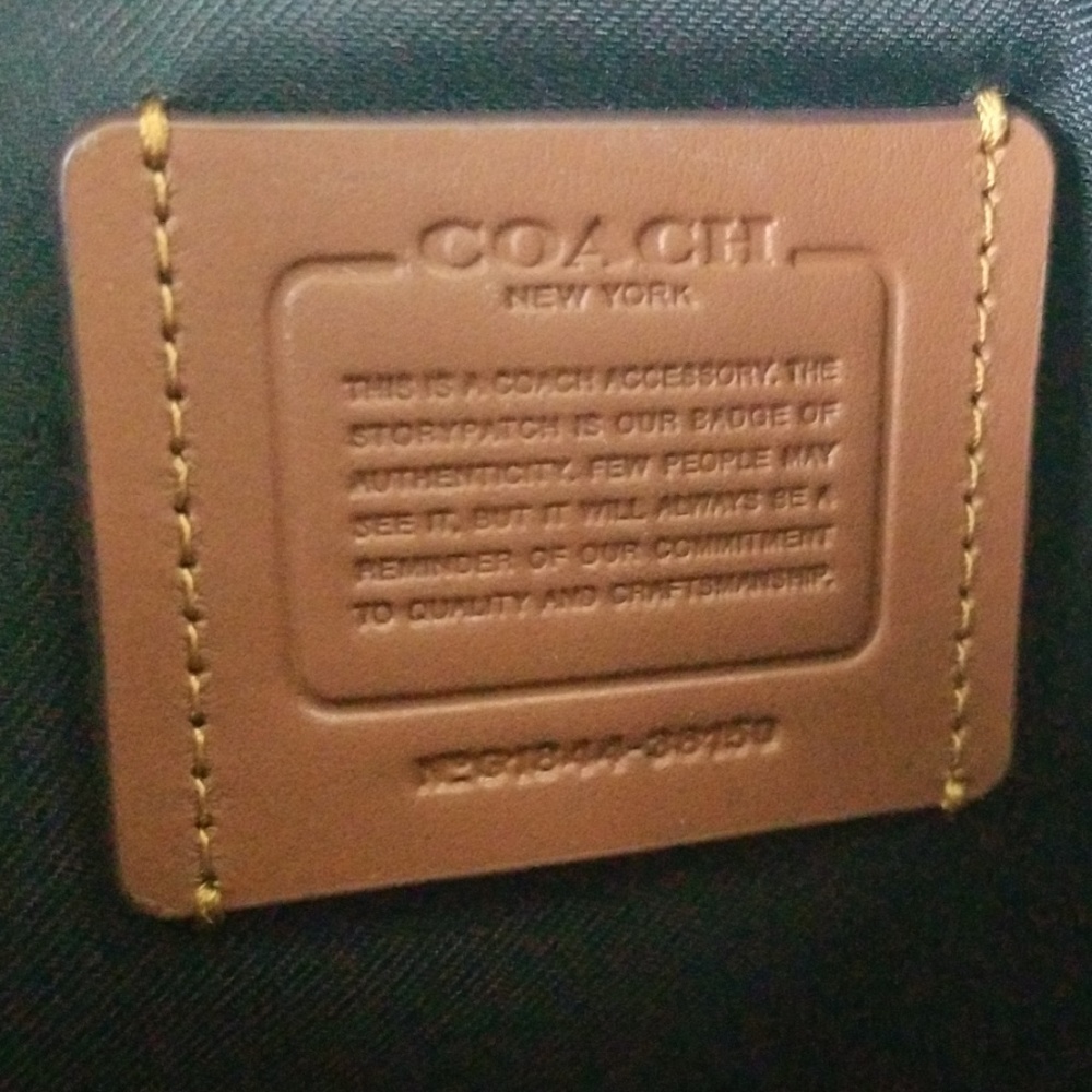 Coach Manhattan Pouch in all black - Picture 4 of 10